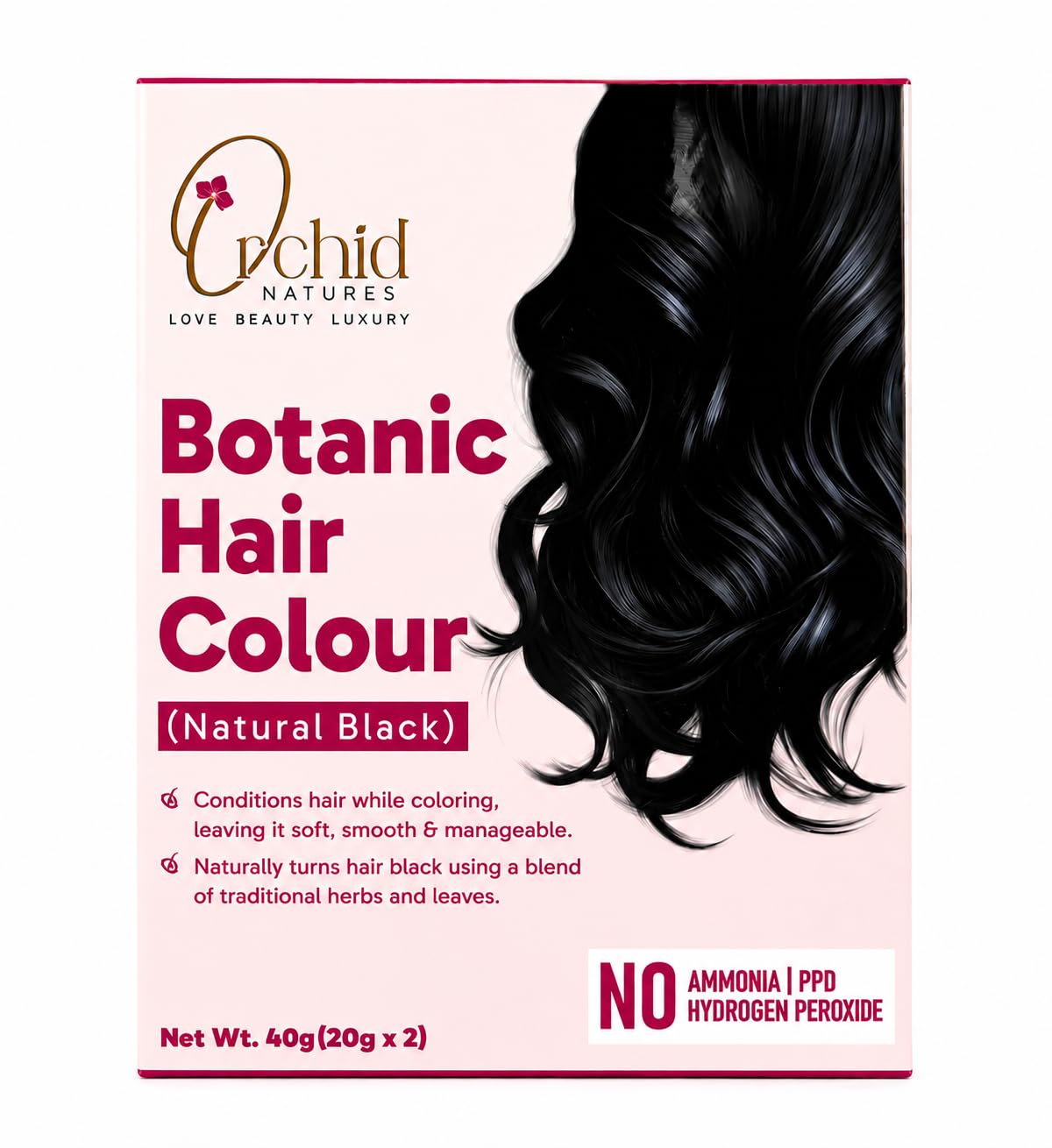 ÉCLAT Botanical Natural Black Buy Orchid Natures 100% Natural Hair Dye Black | Organic Hair