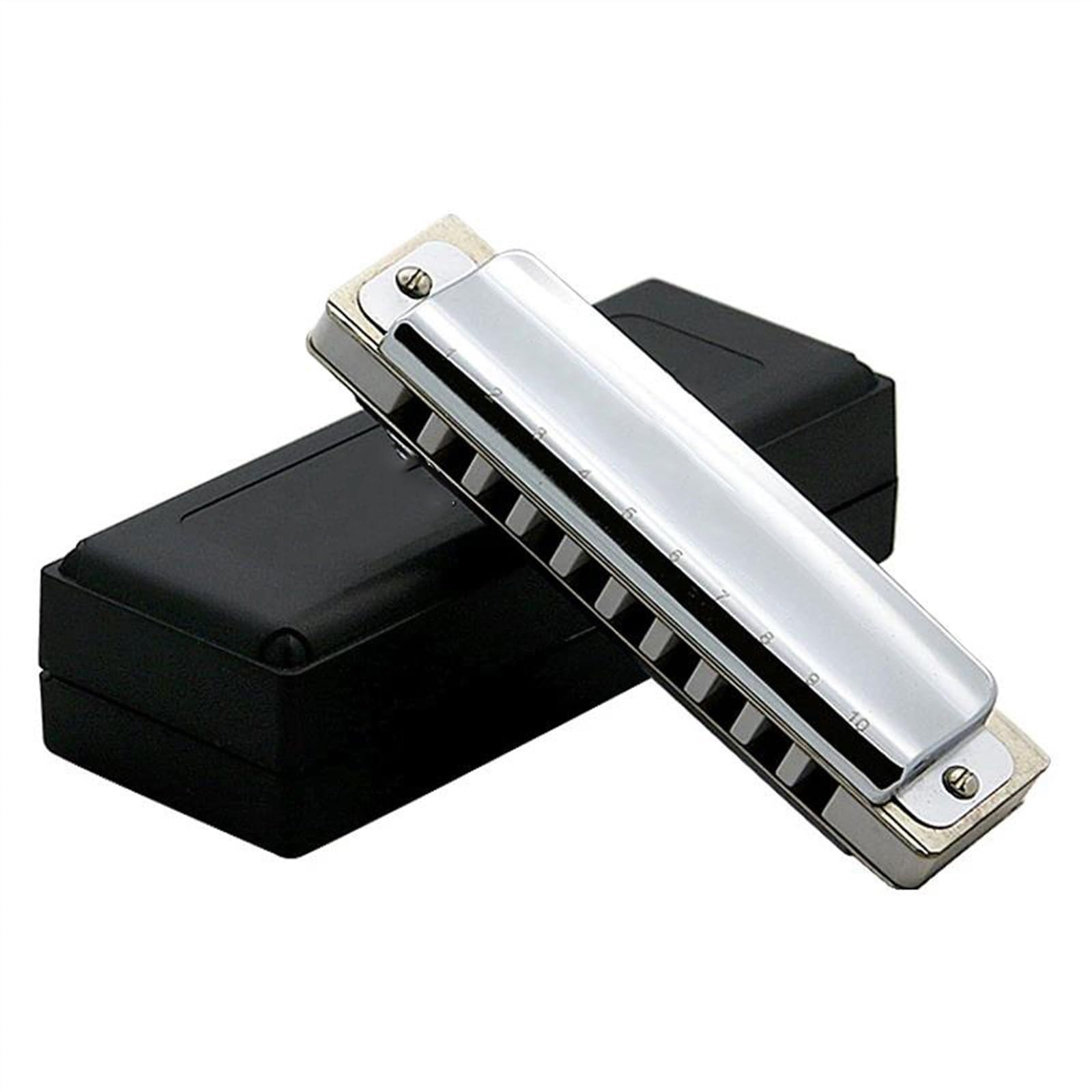 Harmonijka 10-otworowy grzebień Diatonic Blues Harmonica ABS wykonany z prostego i wykwintnego designu