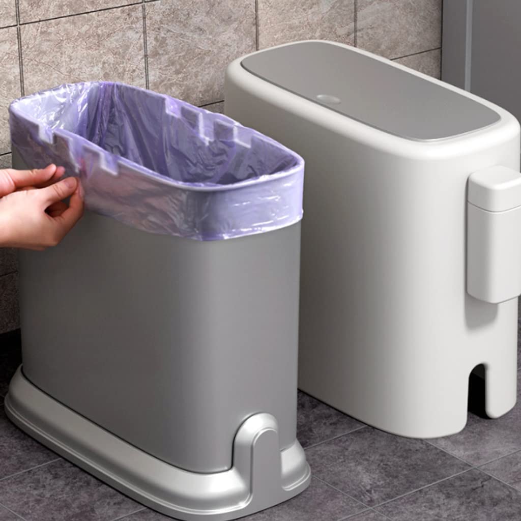 Kosz na śmieci Kosz puszki, pudełko do przechowywania kosza na śmieci z torbą w koszu na śmieci do łazienki, kuchnia, domowe biuro posiada odpady, 15l Kosz łazienkowy
