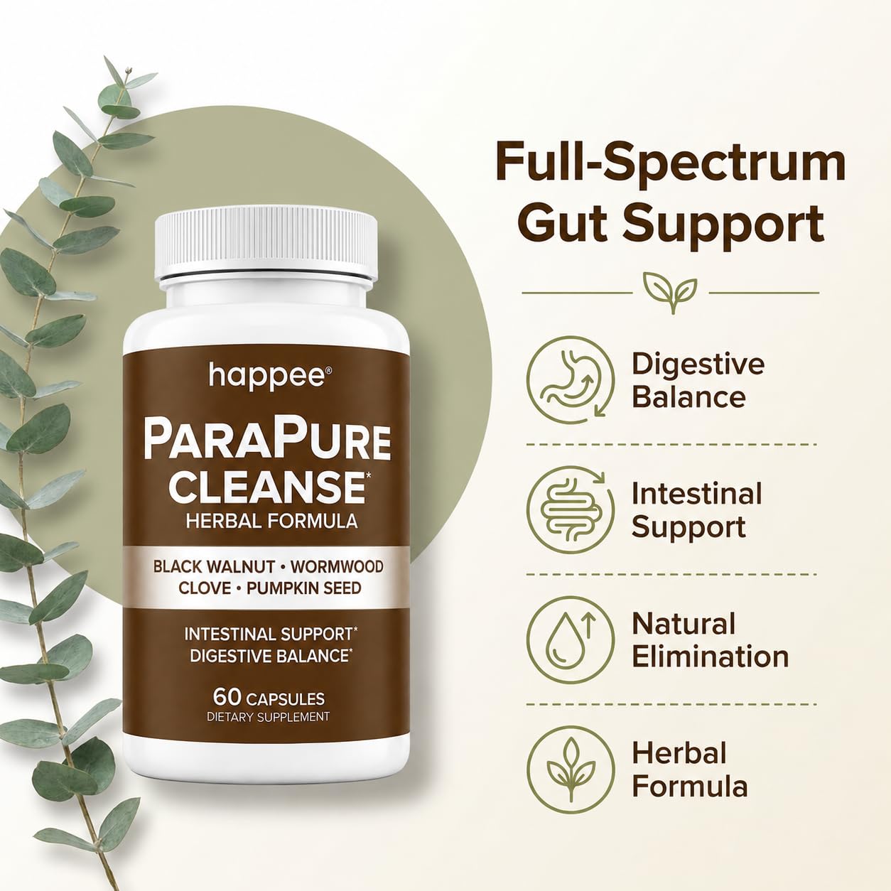 Happee Parasite Cleanse for Humans, Intestinal Guard, Herbal Supplement — Amazon image 2