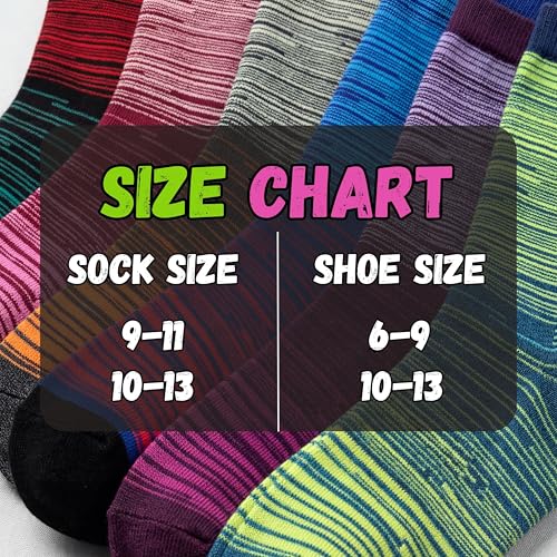 Image of Tipi Toe Women's Fun Patterned Dress Socks, 12-Pack Lightweight Colorful Crew Socks, Casual Novelty Assorted Designs