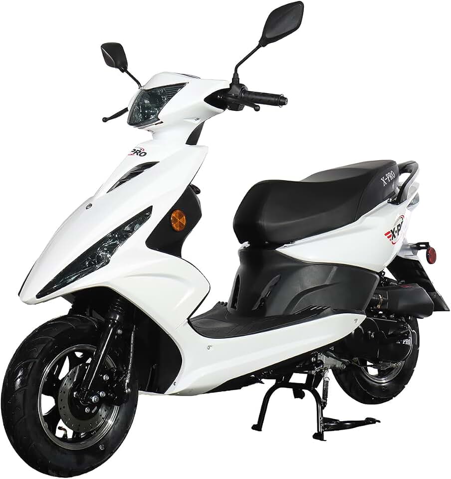 X-PRO Bali 50cc Gas Moped for Adults, Automatic 4-Stroke Engine, 10 Inch Wheels, EPA Approved Street Legal
