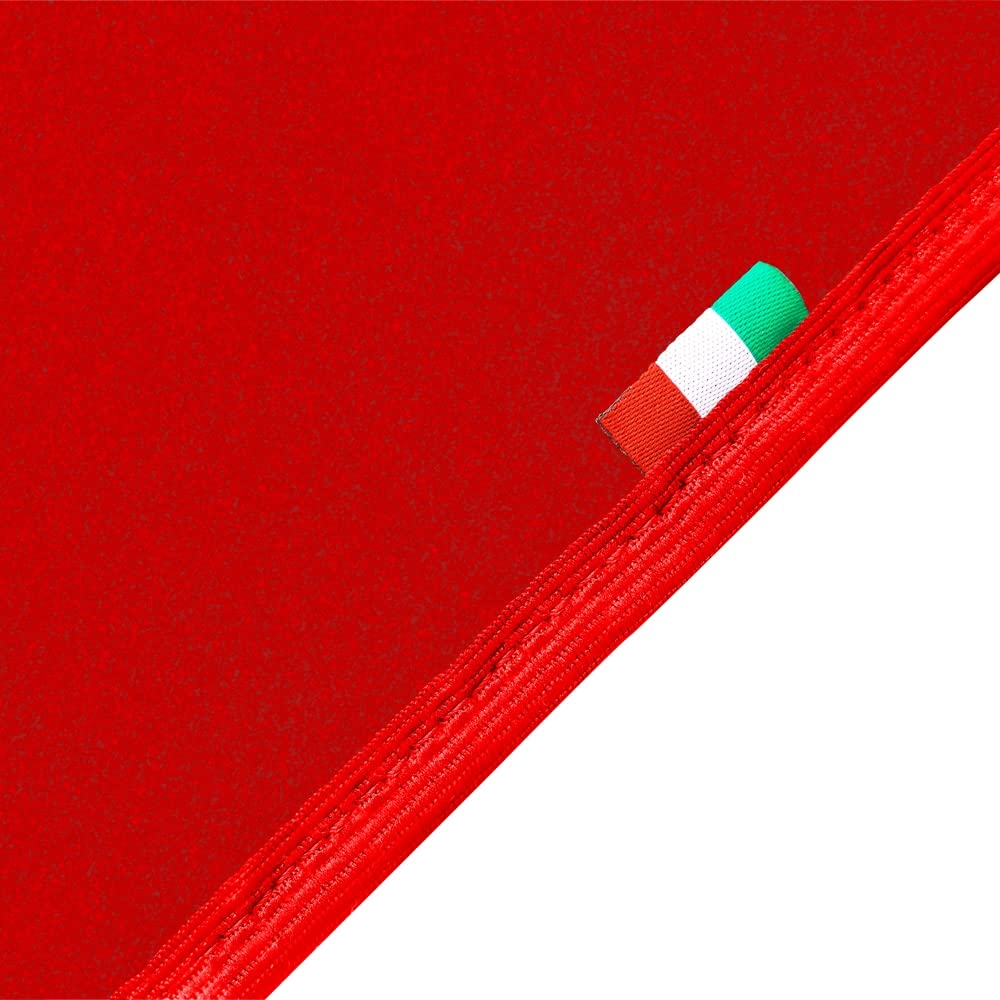 Fußmatten Set Mit Rotem Rand Auto-Fußmatten-Set Für Mercedes SLK R170 1996-1998 - Maßgefertigte Teppichmatten Mit Rotem Rand Roter Rand Fußmatten