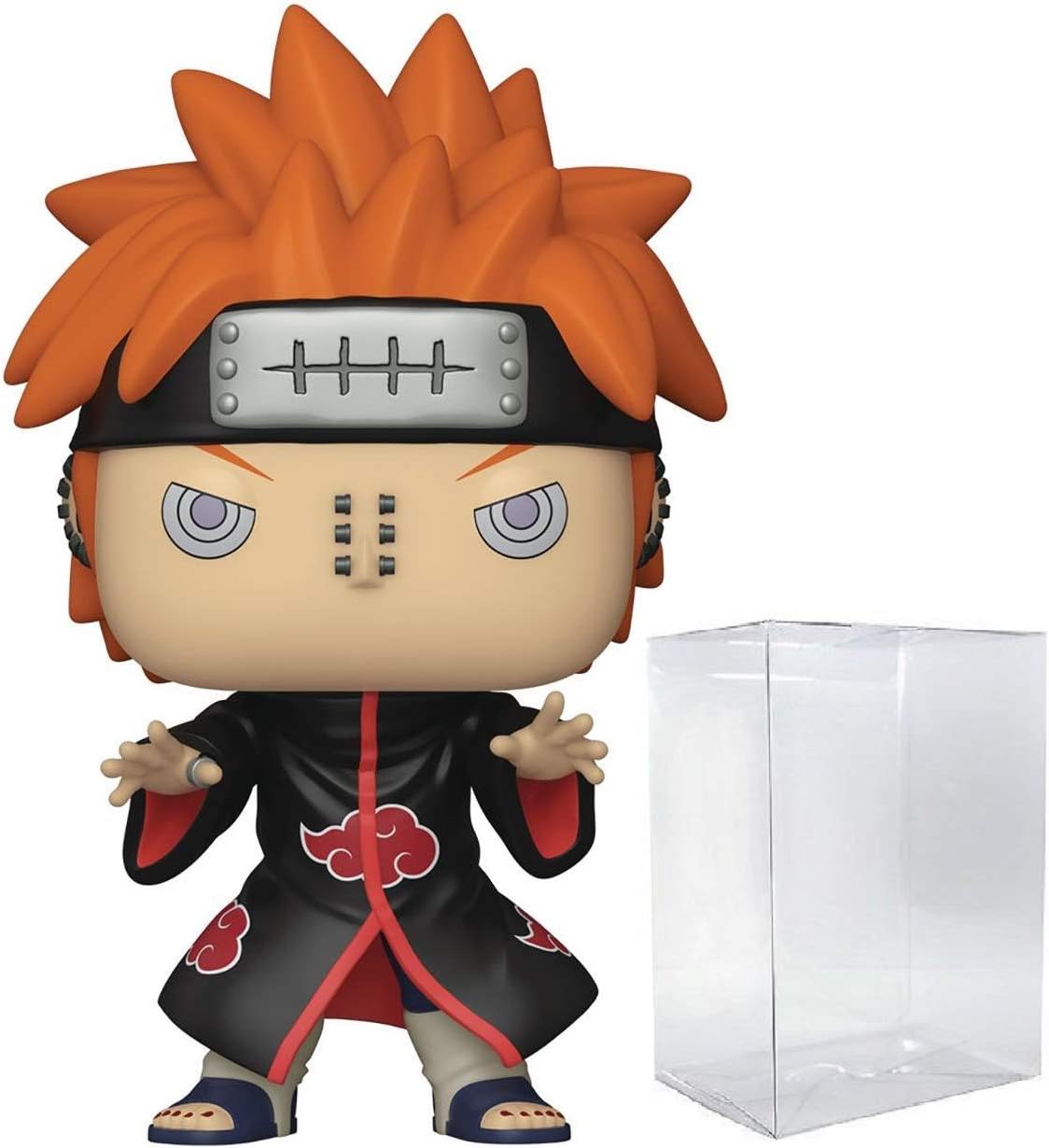 POP Naruto Shippuden - Pain Funko Pop Vinyl Figure (Bundled with Compatible Pop Box Protector Case), Multicolor, 3.75 inches