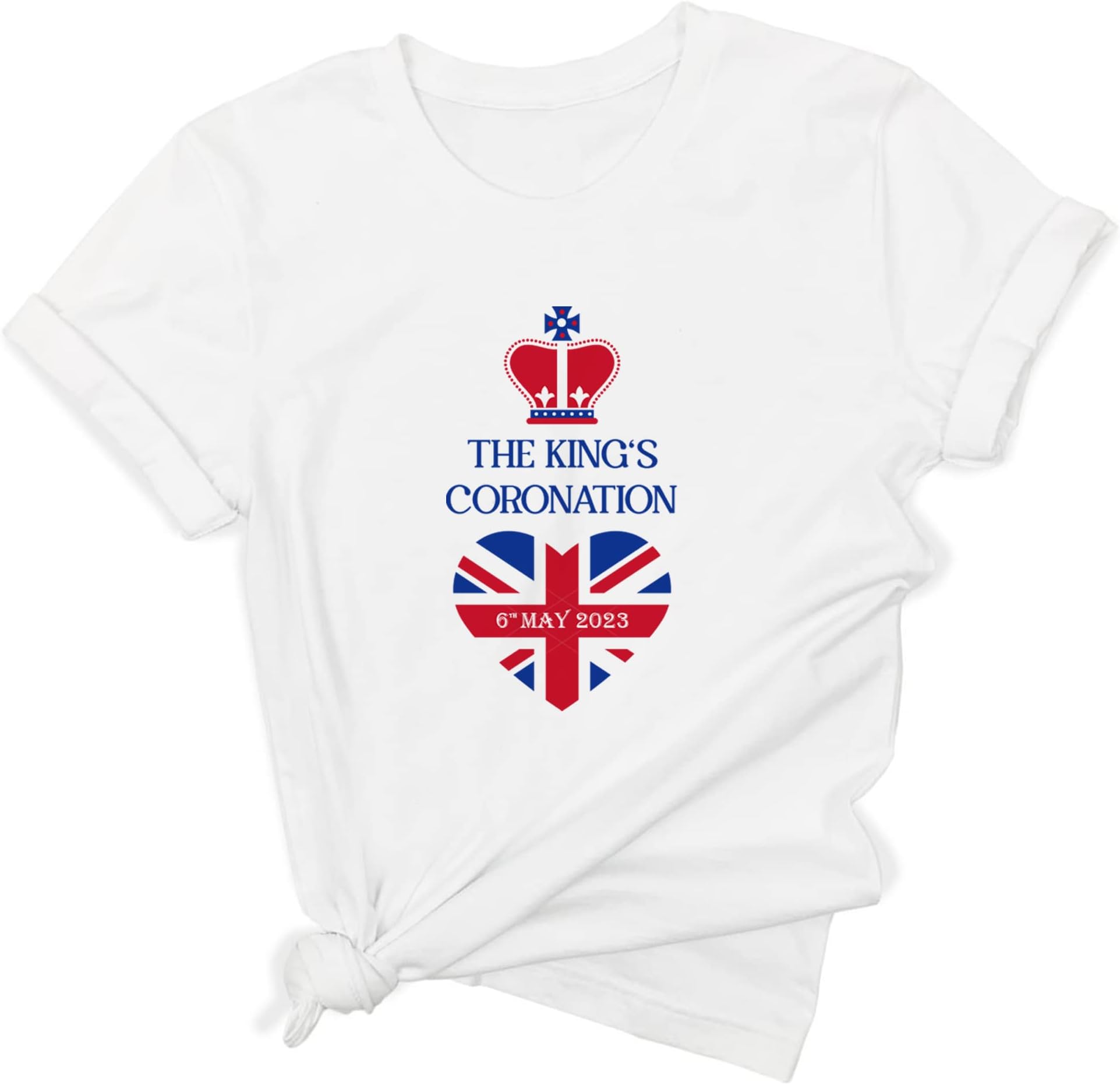 PomchickThe King's Coronation T-Shirt | Adult Kids Baby Size | Union Jack Outfits | King Charles 3 2023 Celebration Souvenir | 6t May Street Office Party Outfit