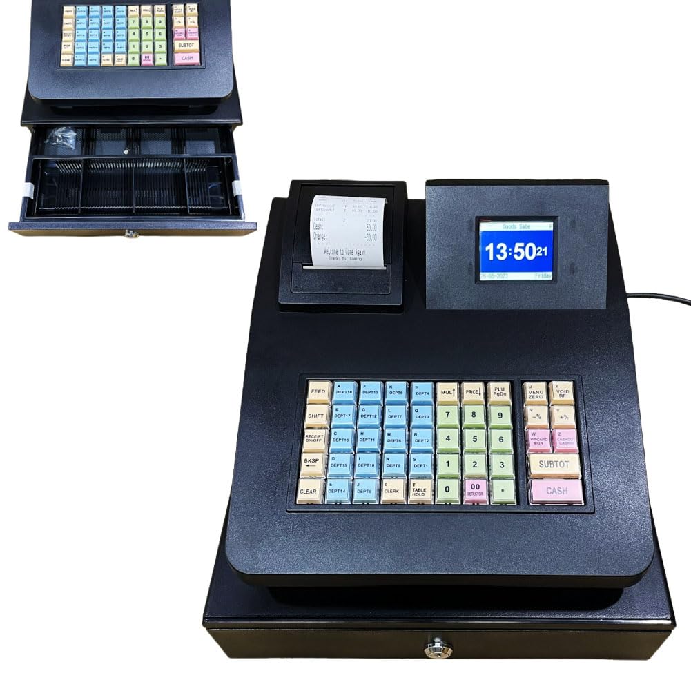 Ghygetrich Cash Register, Cash Till Cash Register Till for Small Business Cash Till for Small Business Cash Box