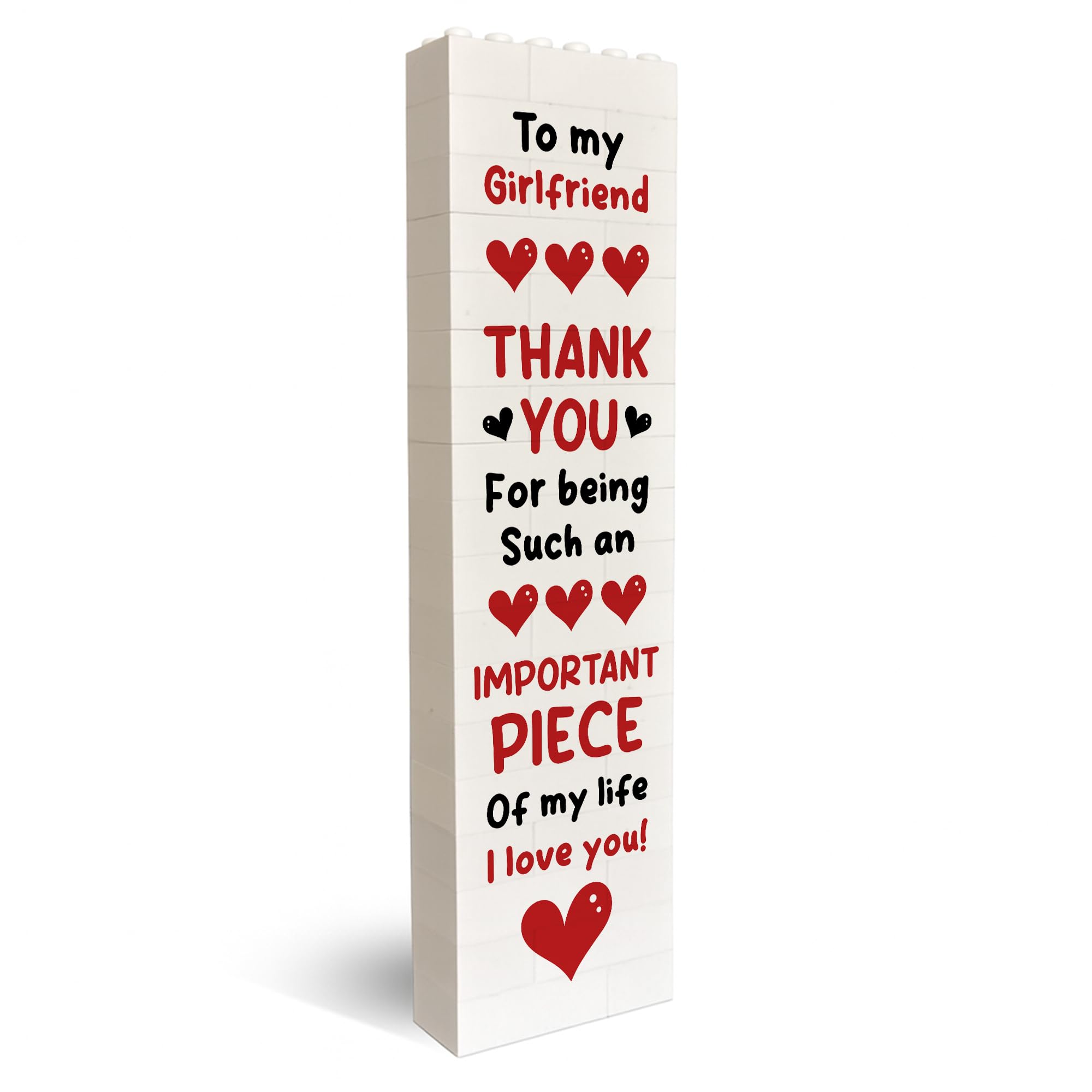 RED OCEAN Girlfriend Building Block Photo For Girlfriend Anniversary Present For From Boyfriend Love Keepsake Her
