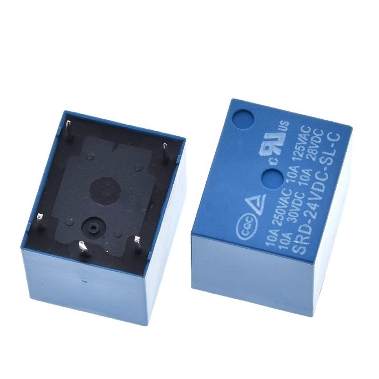 GJZIFGFWQ 5PCS 5PIN Relays SRD-05VDC-SL-C SRD-06VDC-SL-C SRD-09VDC-SL-C SRD-12VDC-SL-C SRD-24VDC-SL-C 10A 250VAC 5V 9V 12V 24V Power Relay(SRD-05VDC-SL-C 5V)