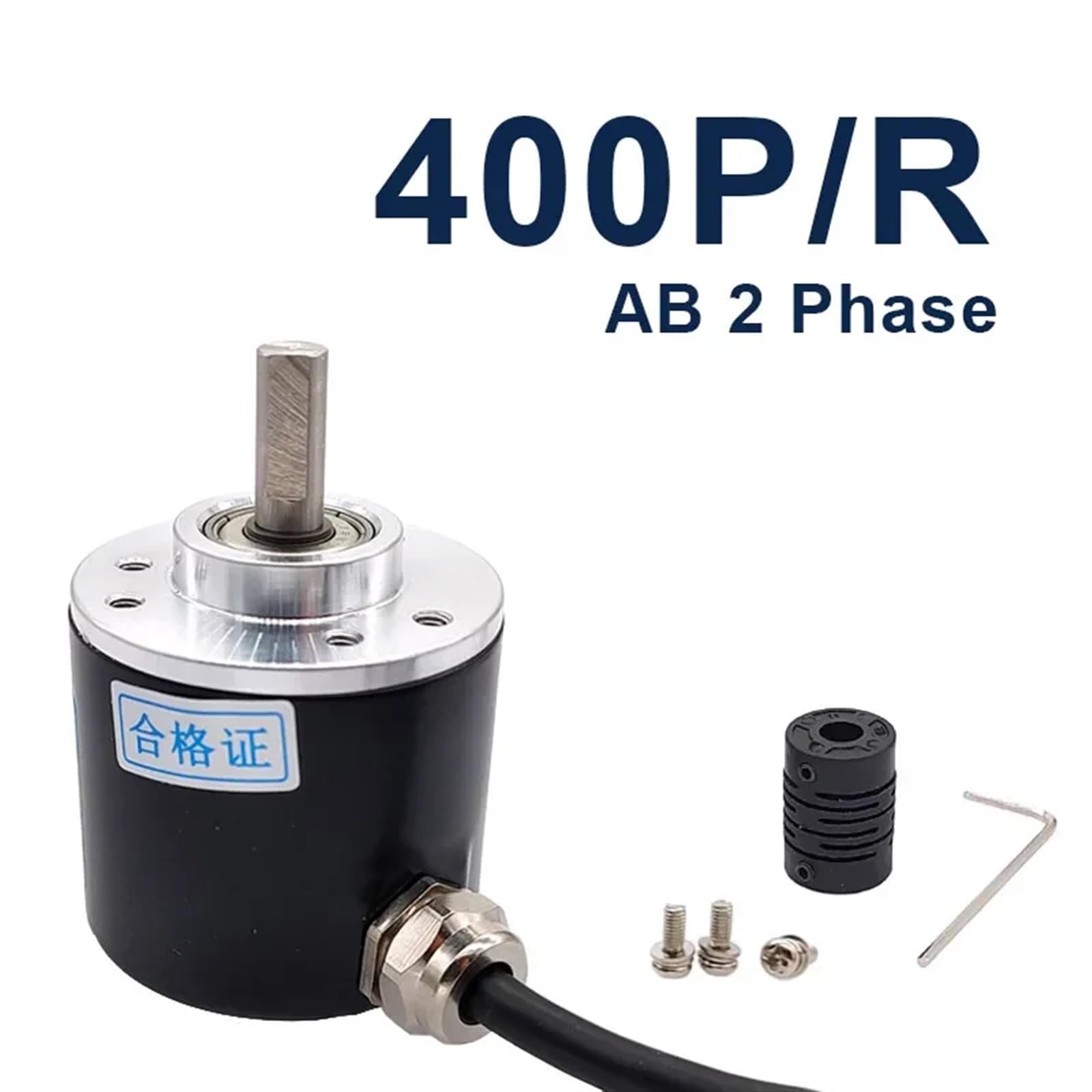 E50S8-1024-6-L-5, Encoder, Incremental, Ø50mm, 8mm Shaft, 1024 PPR, A,A/,B,B/,Z,Z/Line Driver Output, 5VDC