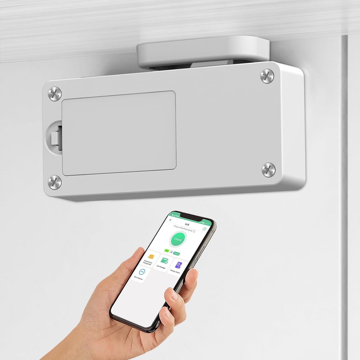 Lock, Dhiedas RFID Hidden Lock Bluetooth Electronic Lock DIY Child