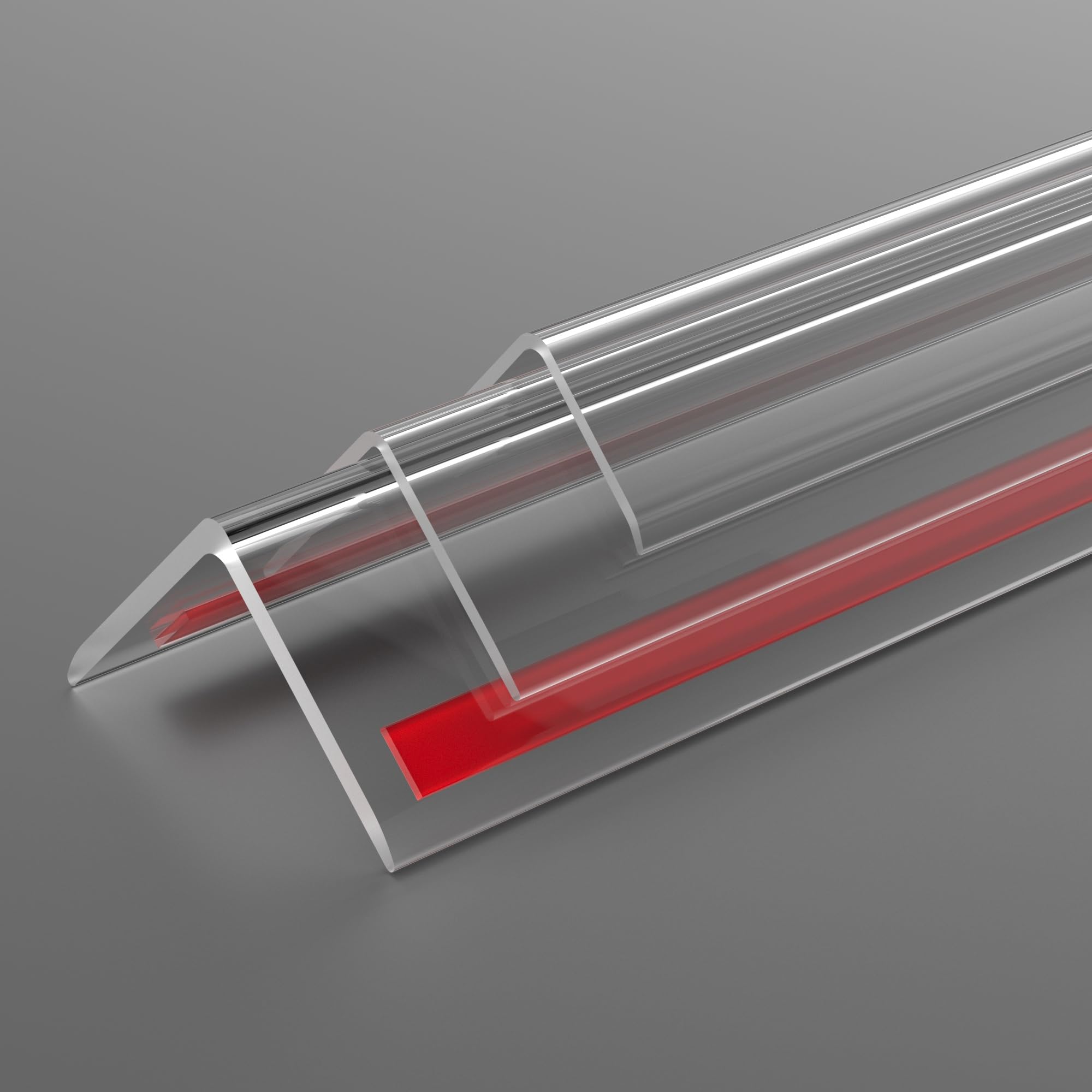 RUANSTEC Clear Wall Corner Protector - 3pcs Clear Corner Guard, Self-Adhesive Wall Edge Protector Corner Trim for Baby, Furniture, Door, Tables, Cover Sharp Furniture (1.18 in. x 39.3 in.)