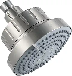 OFFO Cabeça de chuveiro filtrada, cabeça de filtro de chuveiro de 20 estágios para água dura, 6 modos de chuveiro de alta pressão com filtro para remover cloro e prejudicial, níquel escovado