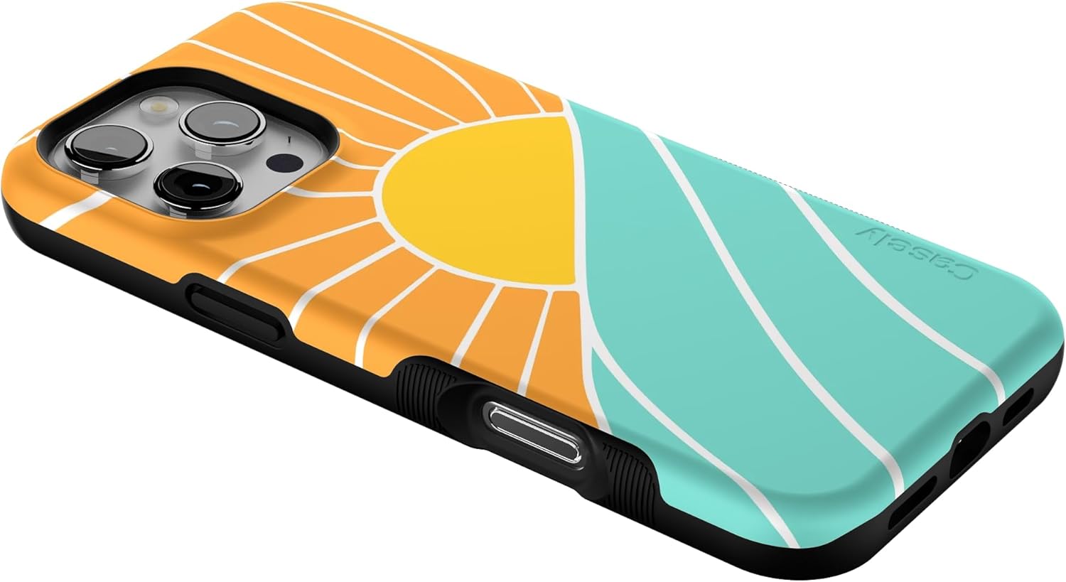 Casely iPhone 16 Pro Max Case | Waves & Rays | Sunshine | Bold Protective Design | Compatible with MagSafe - Image 7