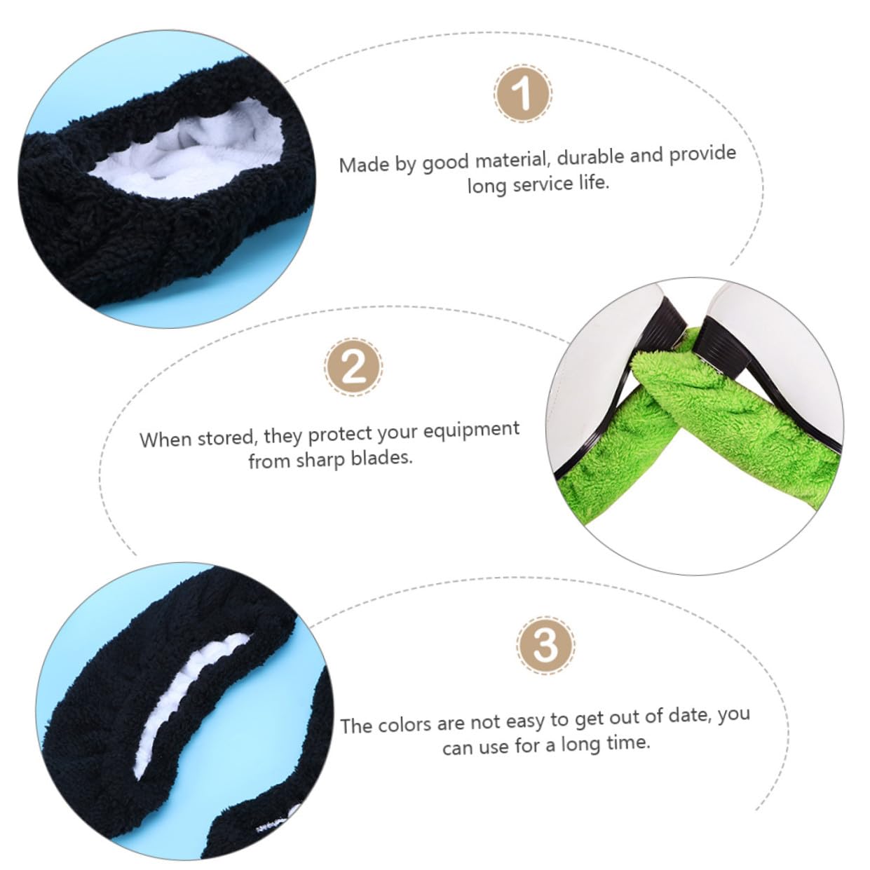Toddmomy 4 Paires De Patins À Glace Patins Artistiques Patins pour Enfants Patins À roulettes pour Enfants Couvre-Lame De Sport Couvre-Lames De Hockey Durables Gardes De Lames De