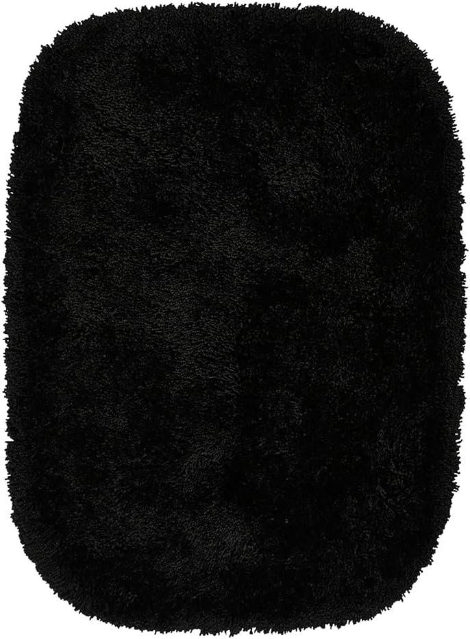 Garland Rug Finest Luxury Black 3-Piece Set Ultra Plush Washable Bath Rug Set - Soft, Absorbent, And Stylish For Your Bathroom