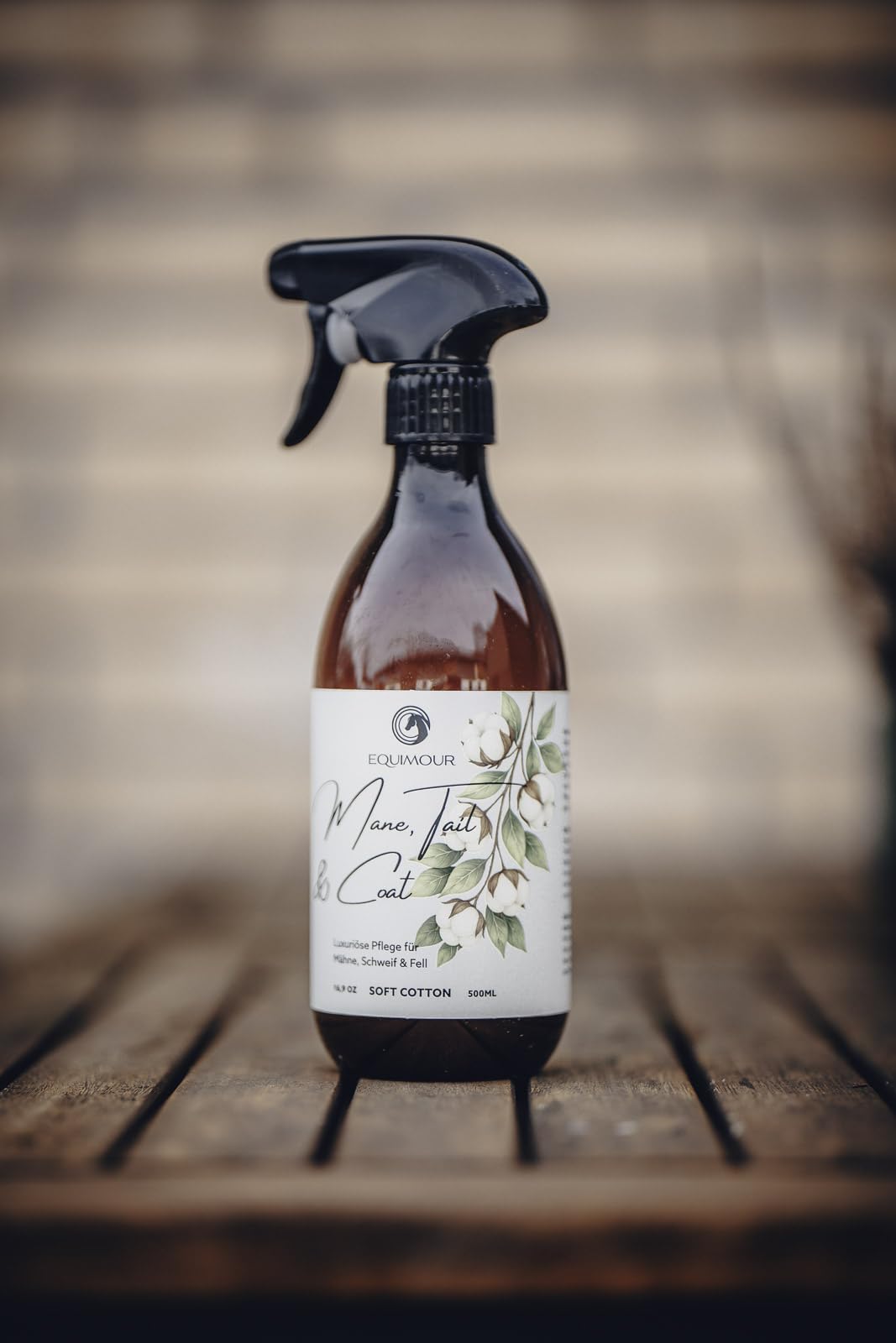Spray per criniera e coda cavalli lucido cura pelo profumo cotone morbido antipolvere
