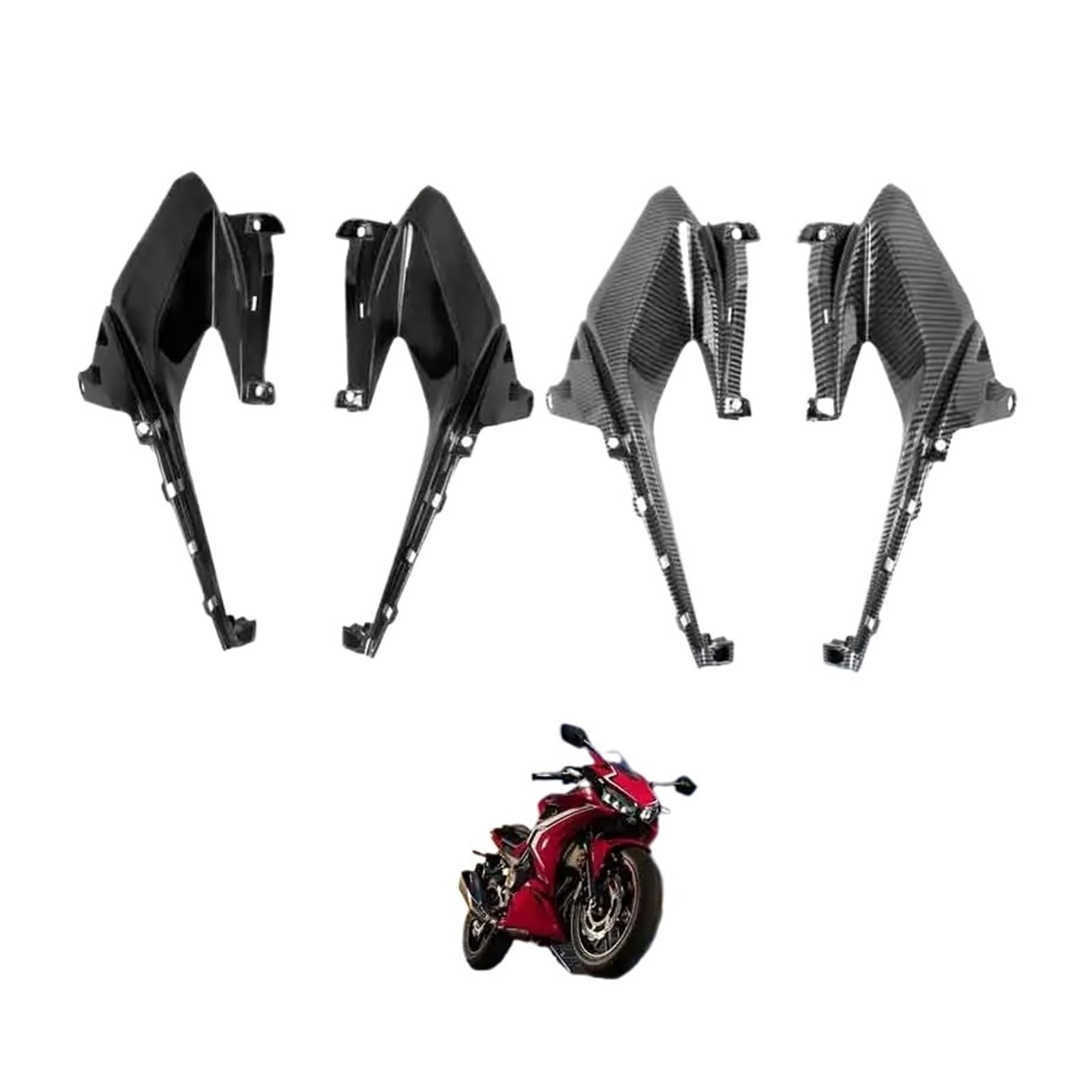 Copertura presa d'aria Carenatura aletta for moto | Compatibile con HONDA CBR400/500R 22-23 19-21(Unpainted Left)