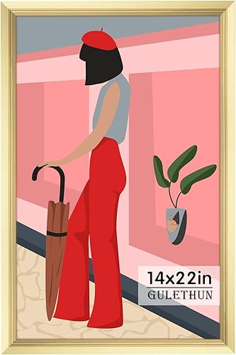 Vista 185 de GULETHUN Marco de fotos de 24 x 36 pulgadas, marco para póster blanco, decoración del hogar, marcos naturales de galería, formato horizontal