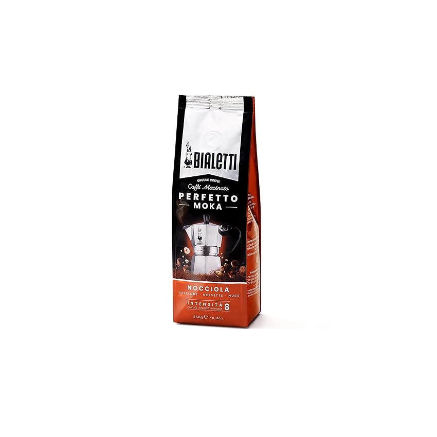 Immagine del prodotto Bialetti Perfetto Moka Caffè Macinato, Gusto Nocciola - 1 x 250 gr