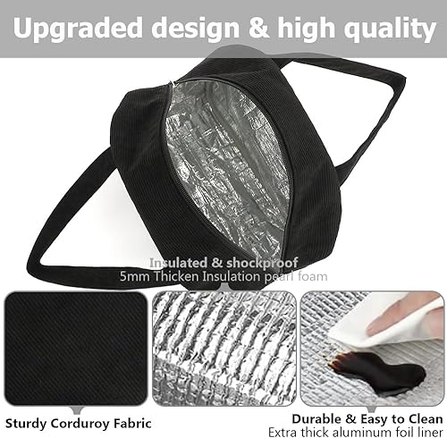 Miniatura 8 de Mountain guest Bolsa de almuerzo reutilizable con aislamiento térmico para adultos, resistente al agua, bolsa de almuerzo para mujereshombres,