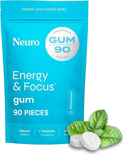 Miniatura 2 de NeuroGum Paquete Energy & Sleep  Goma de mascar Energy & Focus (menta, 90 unidades) + mentas melatonina para dormir y recargar (bayas mixtas, 144
