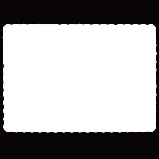 Rectangle Disposable Paper Placemat (100 Pack) 10 x 14 Inches White Ecofriendly