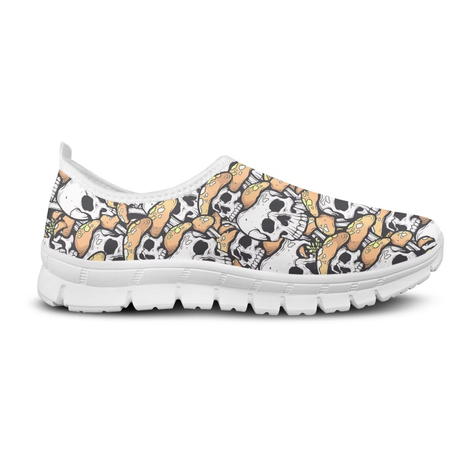 Płaskie buty damskie buty rekreacyjne wsuwane buty robocze wygodne buty do chodzenia biała podeszwa