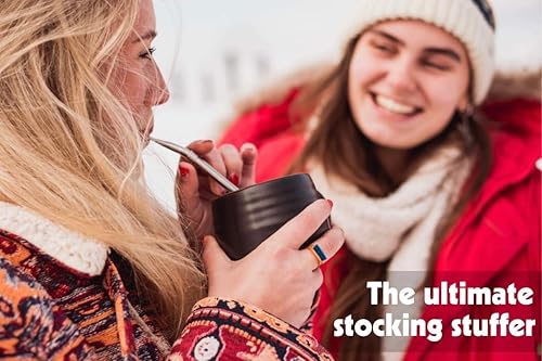 Miniatura 3 de JoGo - El popote original para preparar café y té - Cafetera portátil - Colador de una sola porción de acero inoxidable - Función de filtro para