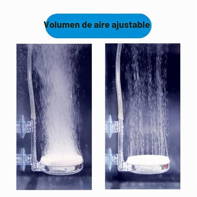 Foto 3 de 3 de Qiwenr Piedra de Aire de Acuario Oxigenador Acuario,Difusor súper Alto silencioso con válvula de Control…