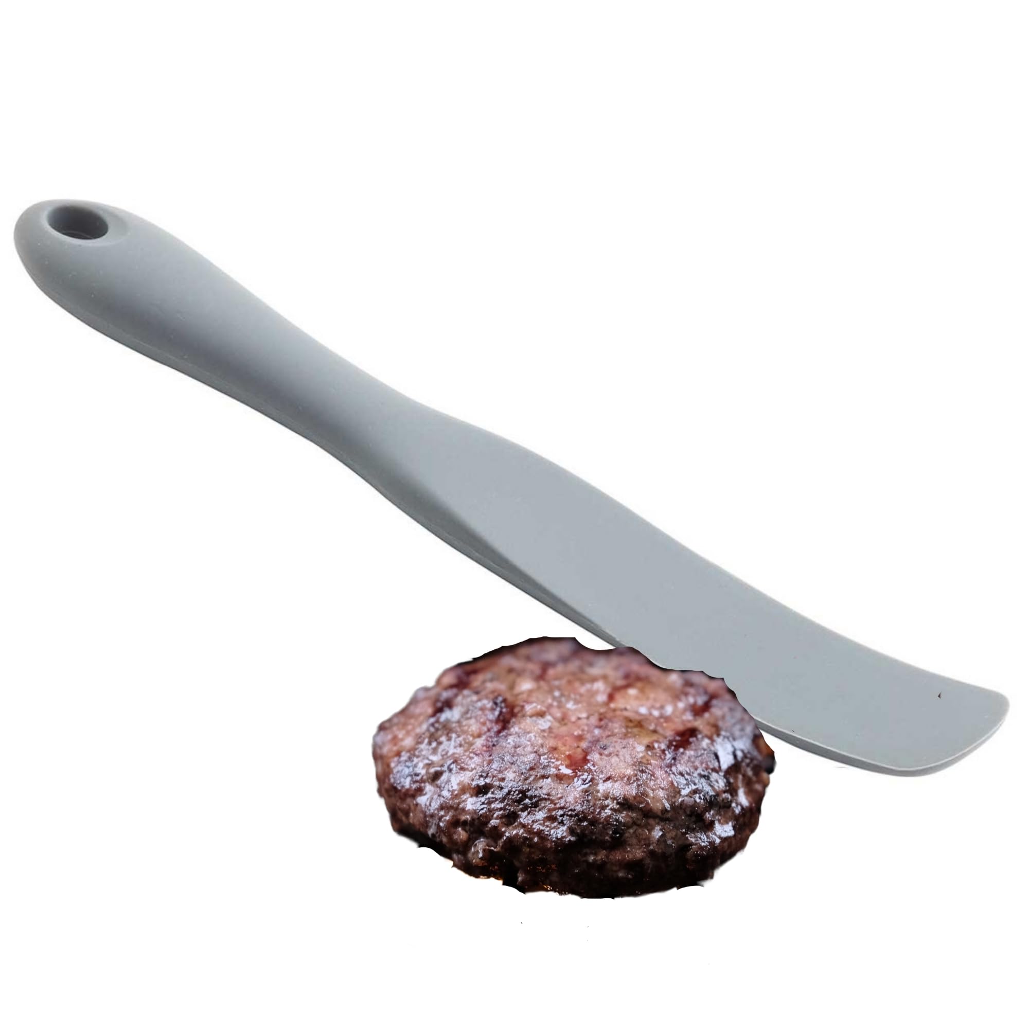 Tablecraft Narrow Spatula Spurtle / 8.7 Inches / Gray Spatulas