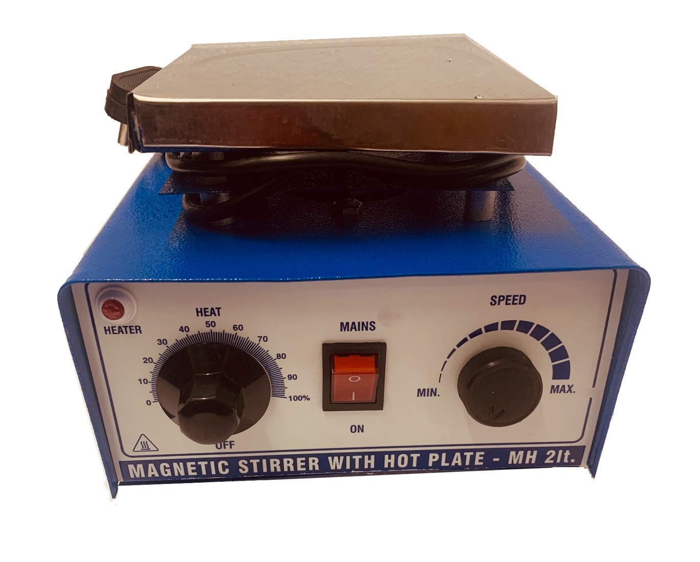DROPLET 2 Ltr Magnetic Stirrer With Hot Plate and rotor for Laboratory use Heating Lab-image-29
