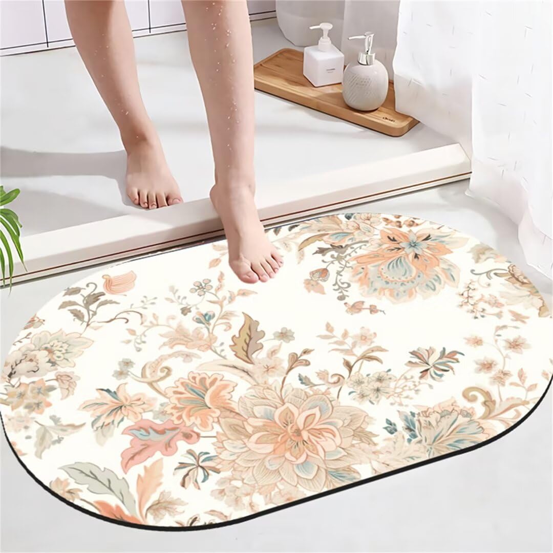 Badezimmerteppich Badematte rutschfest Badematte Badteppich Badvorleger 100x150cm Badematten Badteppiche Duschmatte rutschfest, Duschvorleger Badezimmermatte rutschfest Stein Badematte Square