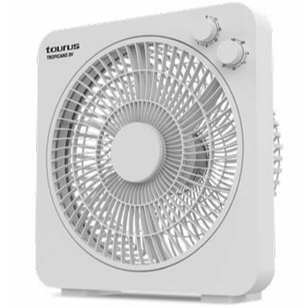 Taurus - Tropicano wentylator podłogowy 3 V | moc 35 W | 5 łopatek | 3 stałe prędkości i obrotowa kratka | timer 60 min | uchwyt do przenoszenia | antypoślizgowe nóżki | kompaktowa konstrukcja