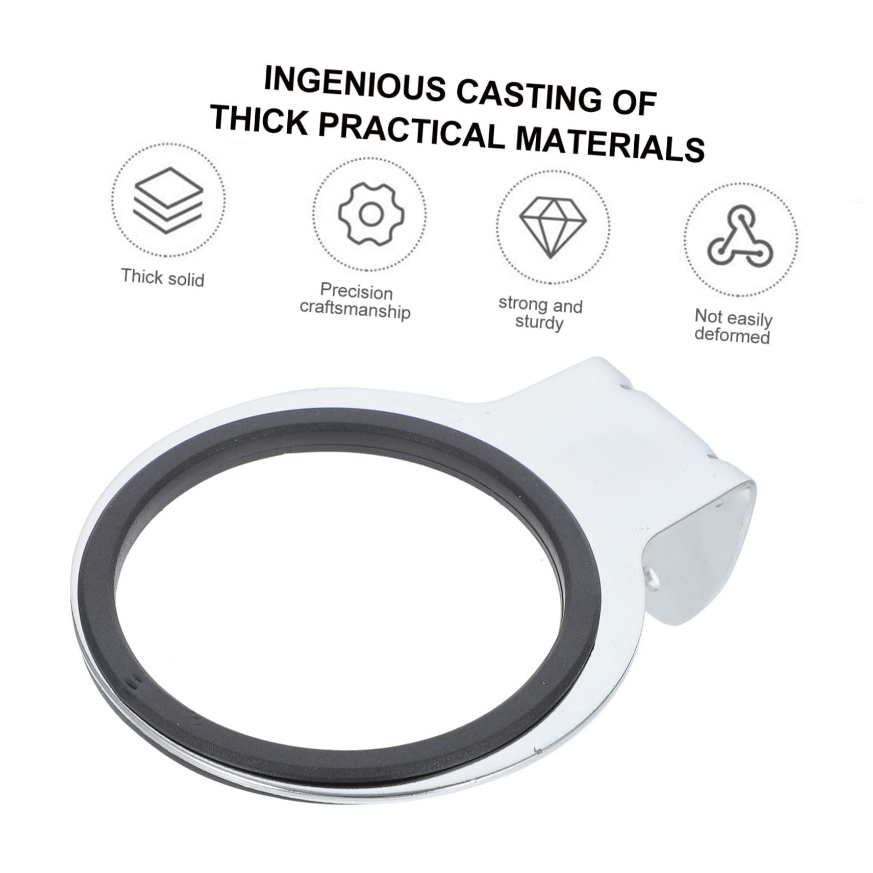 Gogogmee 2 Pcs Blow Dryer Stand Wall-mounted Stainless Steel Hair Dryer Rack for Barbershop