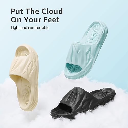 Miniatura 4 de STQ Cloud Slides - Sandalias de almohada con soporte de arco para mujer para deportes al aire libre