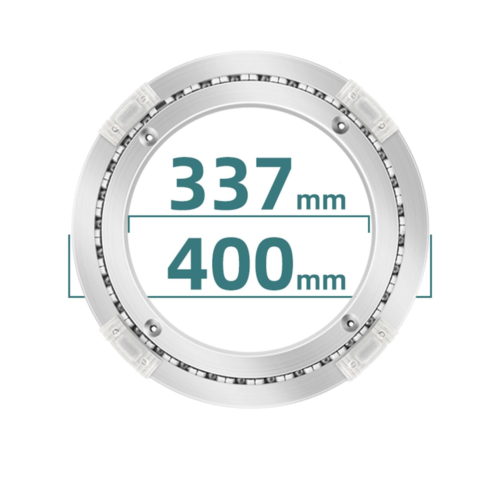 Lazy Susans Dining Table Turntable Base Bearing Silent Rotation Home Use, Hardware Aluminum Bearing Metal Rotating Turntable(40cm (15.7 inches))