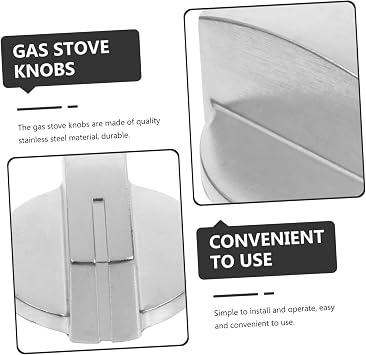 PartyKindom Gas Stove Knob Replacement Universal Gas Cooker Knobs Stove Knobs Replacement for Kitchen Range Control Easy Install 5-piece Set for Home Restaurant and Commercial Use