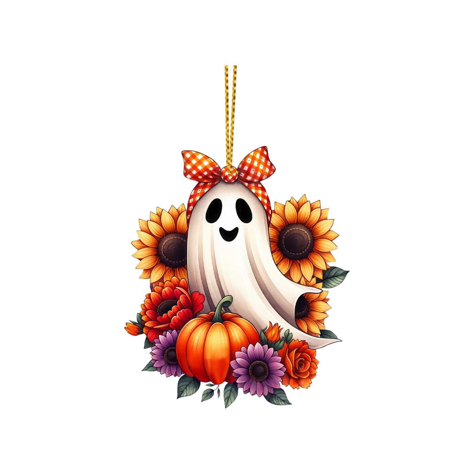 Halloween Tree Ornaments,Hanging Halloween Tree Decorations Christmas Ornaments Halloween Room Décor,Party Supplies Halloween Car Pendant (Bronze)