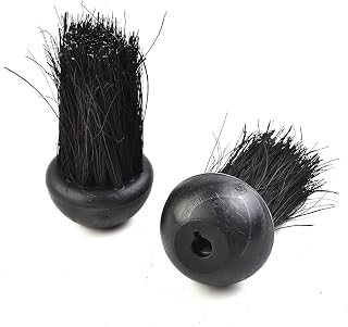 QOXEZY Fireside Companion Brush Head,Replacement Round Hearth Fireplace Fire Brush Head Refills
