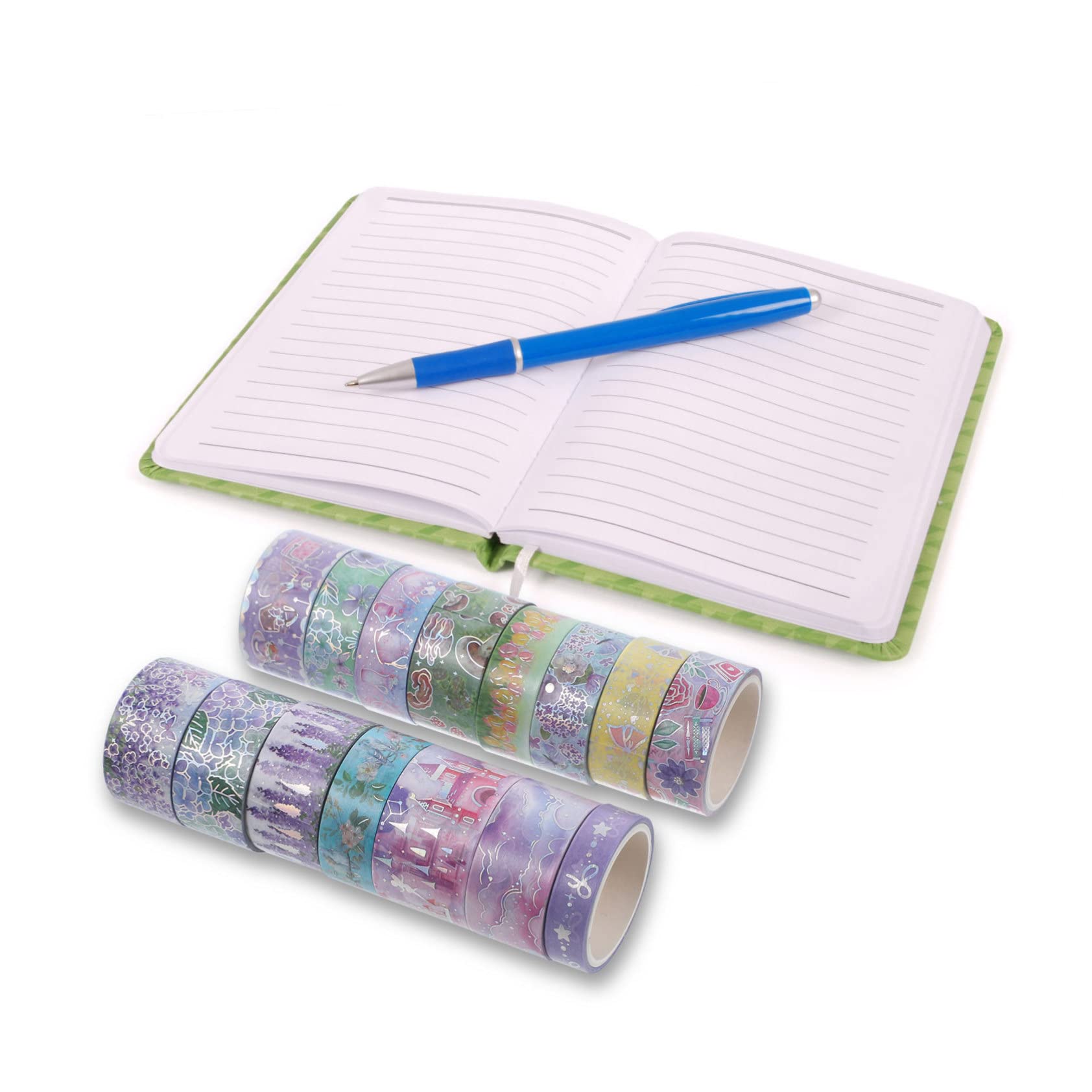 EXCEART 45rotoli Washi Tape Decorativi Adesivo Per Planner Scrapbook e Creativi Per Decorazioni e Regali