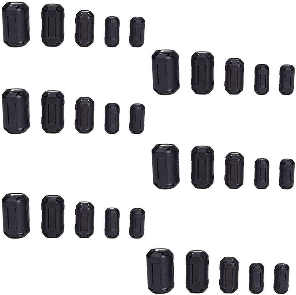 Anelli Di Ferrite Nero 20pcs - Soppressore Rumore Per Cavi, Diametro Interno 3.5mm - Foto 4