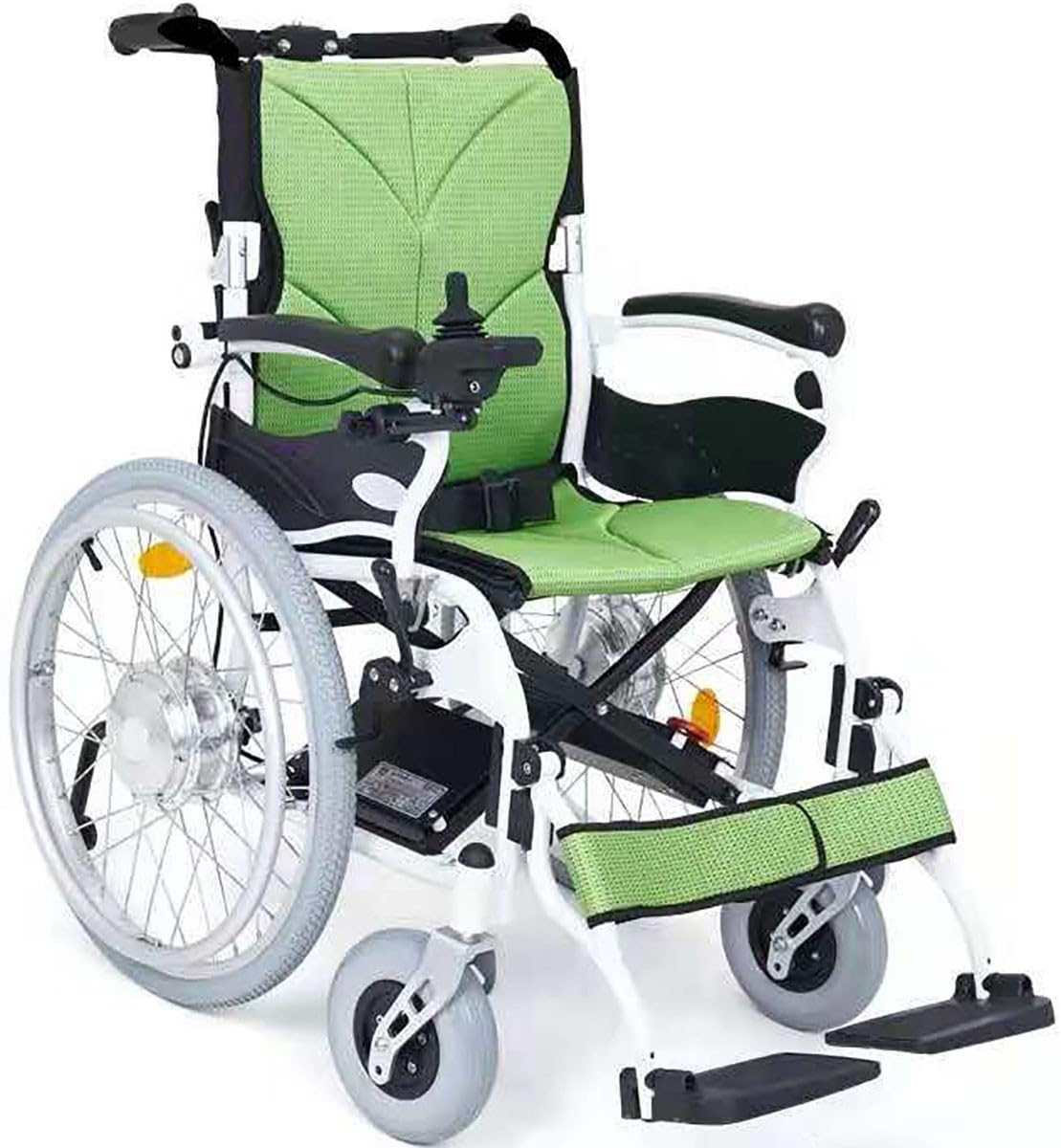 Ultraligera Silla De Ruedas Eléctrica para Minusválidos Y Ancianos Silla De Ruedas Ortopédica Ergonómica Silla De Ruedas Compacta con Reposabrazos Fijos Silla De Ruedas De Tránsito 1,1