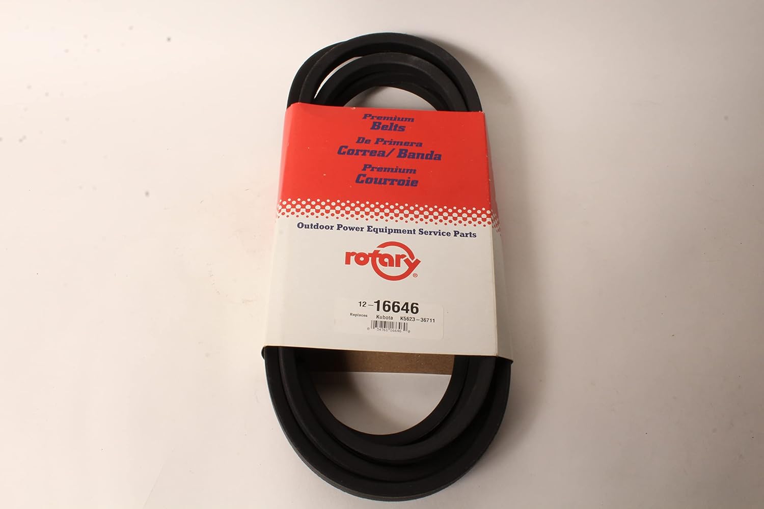 Rotary Brand Replacement Belt Deck 5/8" X 166.5" Fits Kubota Replaces Kubota: K5623-36710 Fits Models Kubota: Z400 Series