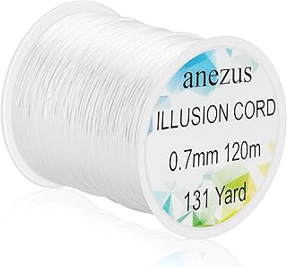 Anezus Fishing Wire for Hanging, Clear Fishing Line Invisible String Strong Monofilament Line for Hanging Decorations and Crafts