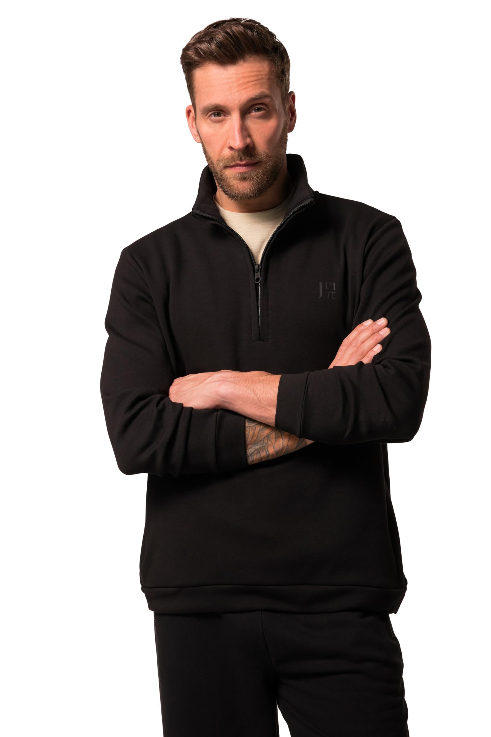 JP 1880 Troyer Bauchfit, Fitness, Zipper, Nahttaschen 834040