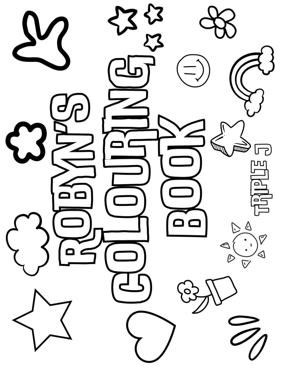 Robyn's Colouring Book: Personalised with Your Name on Every Page