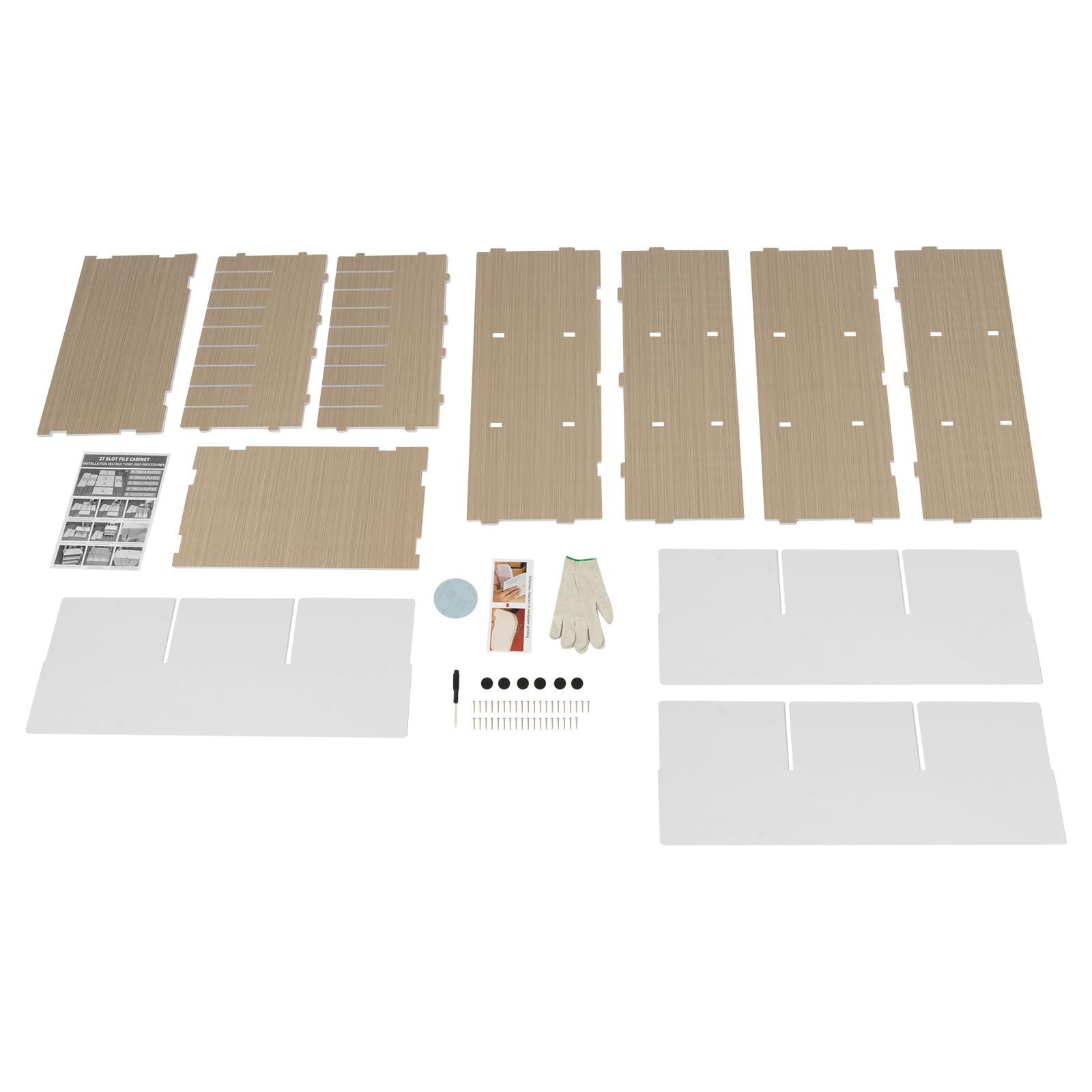 Organizer da scrivania in PVC, formato A4, 27 scomparti, 80 x 30,5 x 55,1 cm