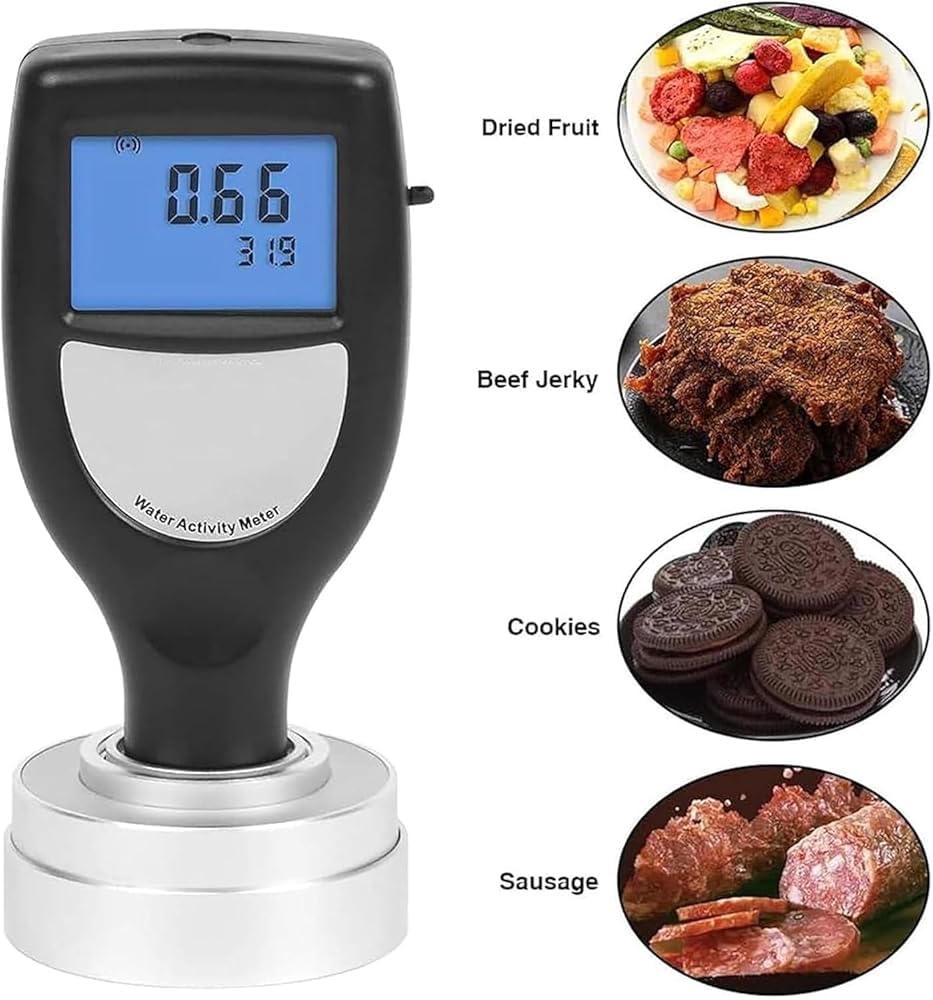 Medidor de humedad de alimentos, adopta sensor de humedad, medidor de actividad de agua, probador inteligente de actividad de agua, M