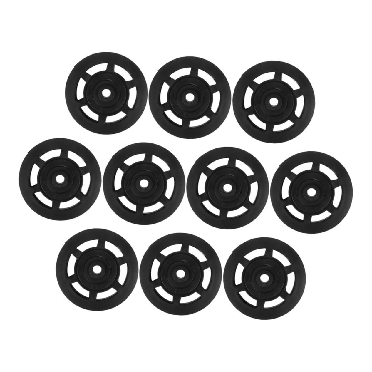 TOYANDONA Polea de Gimnasio de Nylon 90mm, Lote de 10 Piezas