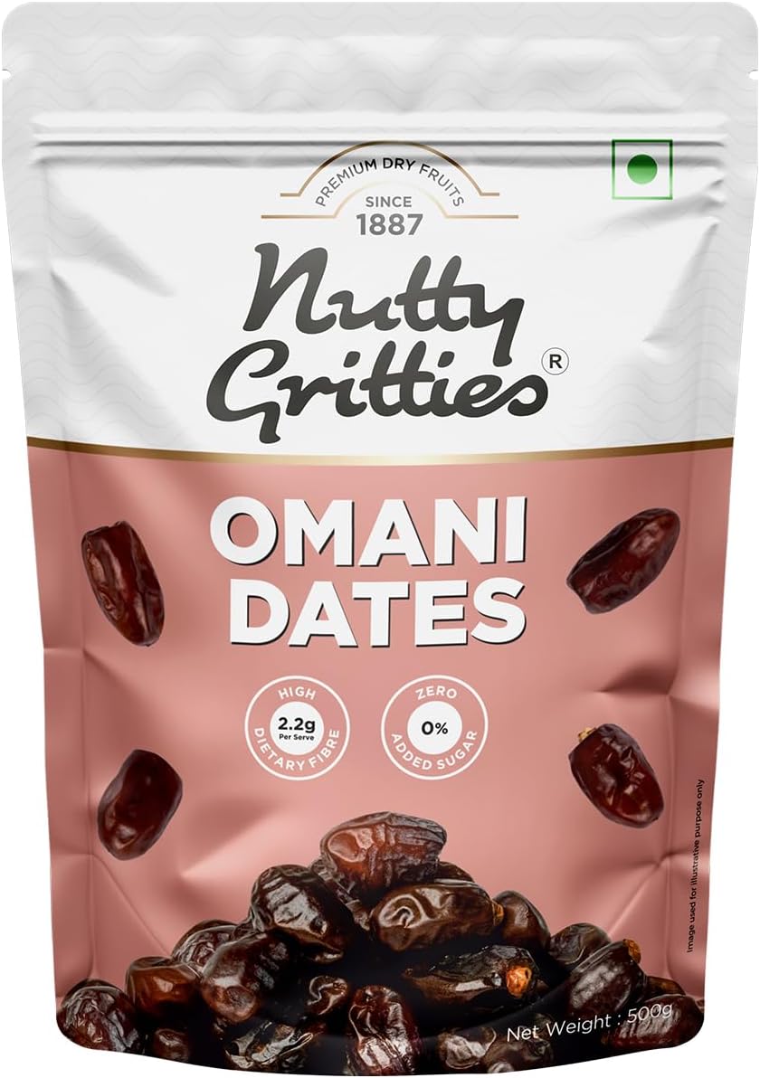 - Premium Dates - Omani - 500g, Value Pack| Khajoor Or Khajur Dry Fruit | Healthy & Nutritious Snack | Rich in Protein & Vitamins | Natural Sweetner, Fresh